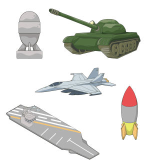 战争武器素材插画