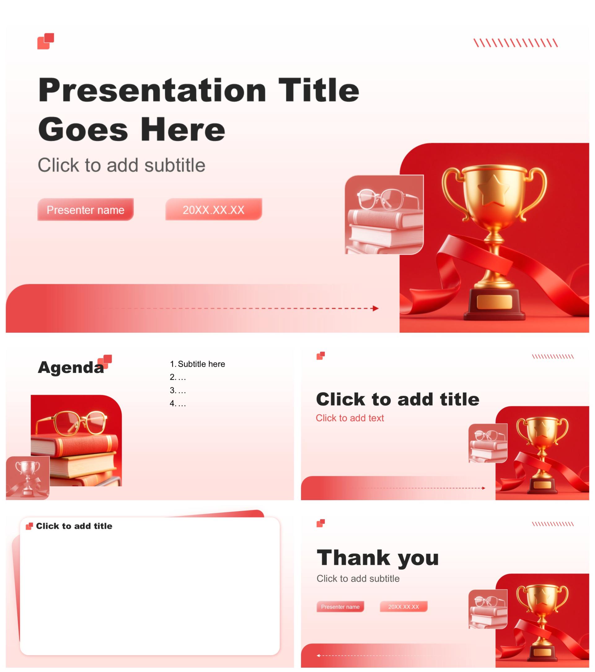 红色商务风校园班委竞选演讲PPT主题模板