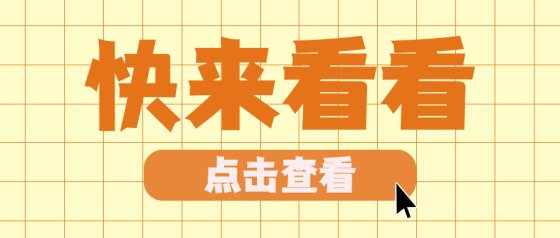 黄色网格可爱公众号头图