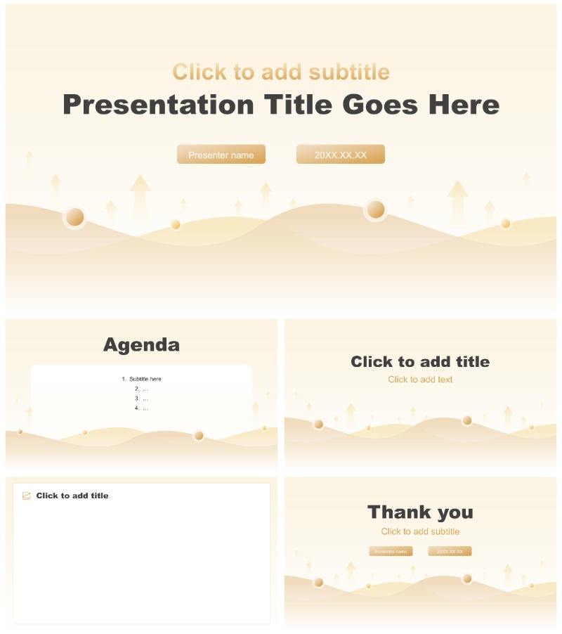 黄色简约风寒假社会实践调研报告通用PPT主题模板