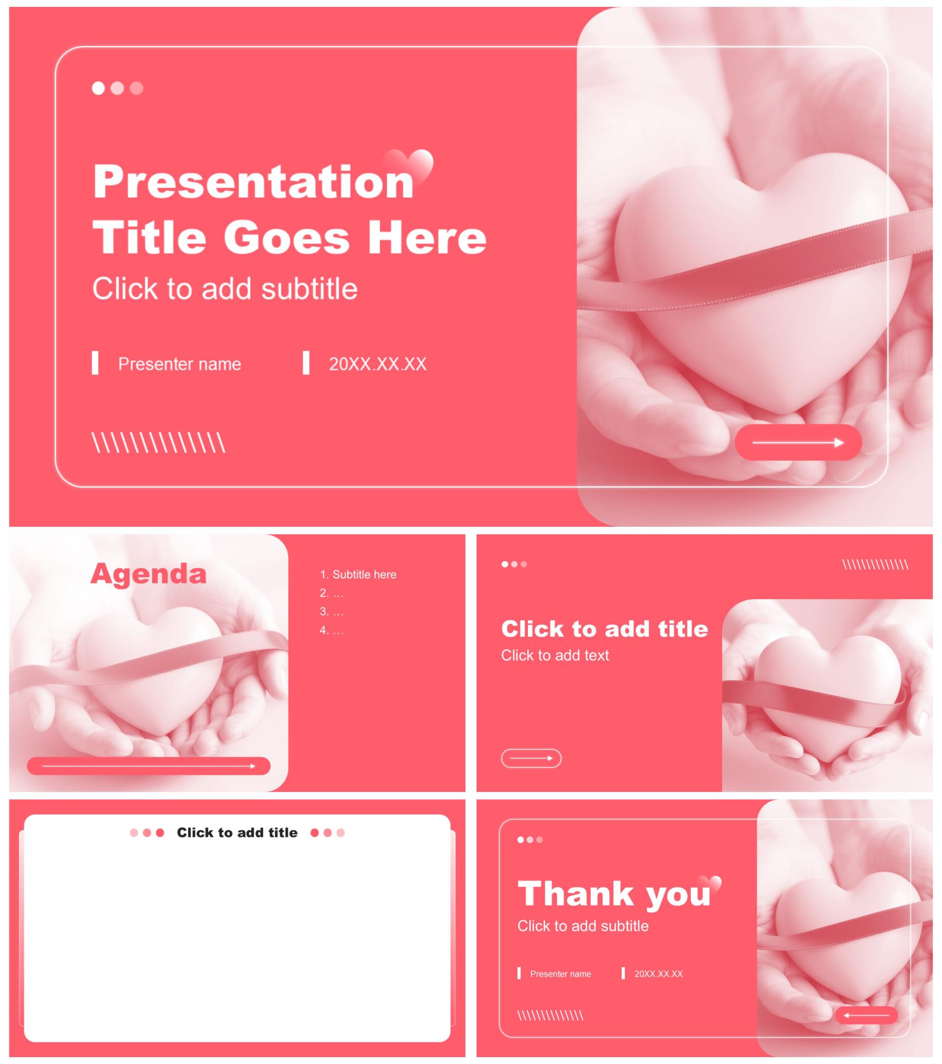 粉红色商务风心理委员竞选自我介绍PPT主题模板
