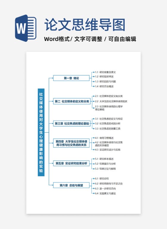 论文-研究生实验论文蓝色矩形word模板