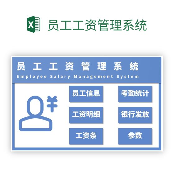 员工工资管理系统excel模板
