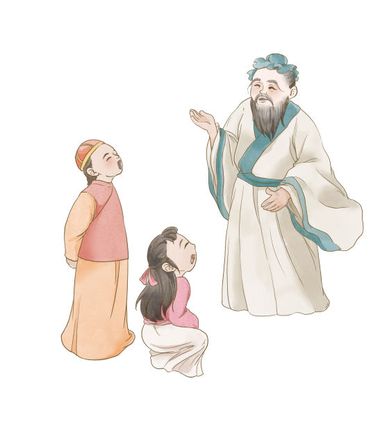 古风老师授课场景免扣素材
