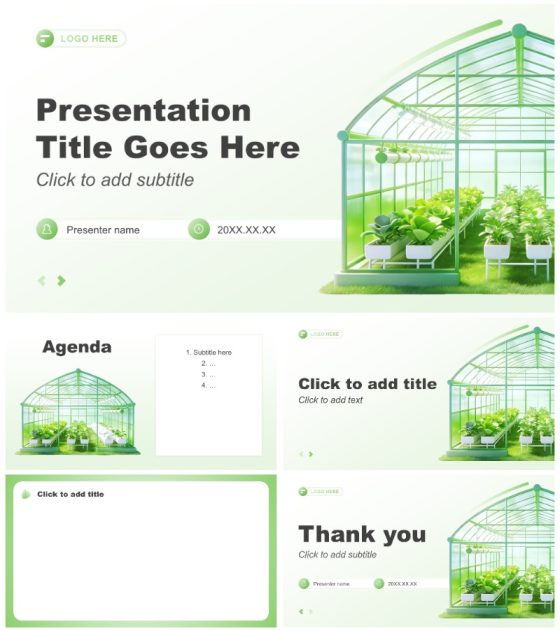 绿色商务风科技创新创业大赛汇报PPT主题模板