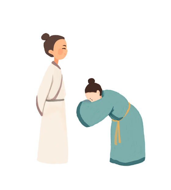 古风师生行礼免扣人物素材