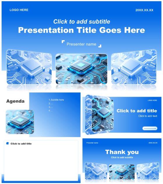 蓝色简约风大学生职业生涯规划通用PPT主题模板