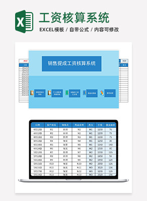 销售薪资管理系统excel模板