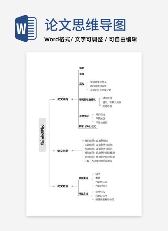 毕业论文-论文简约通用线条灰色word模板