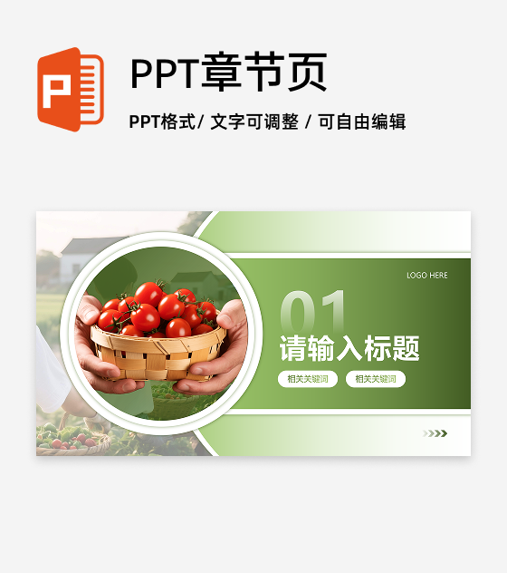 章节页-绿色简约风学生社会实践总结分享PPT单页