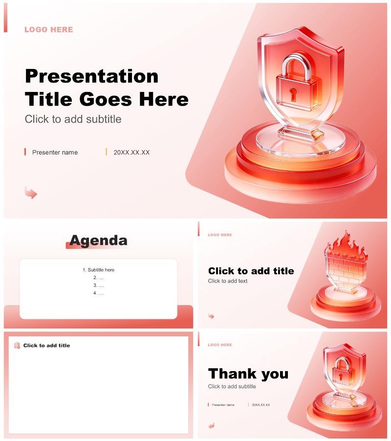 红色3D风国家安全教育日企业安全培训PPT主题模板