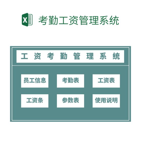 考勤工资管理系统excel模板