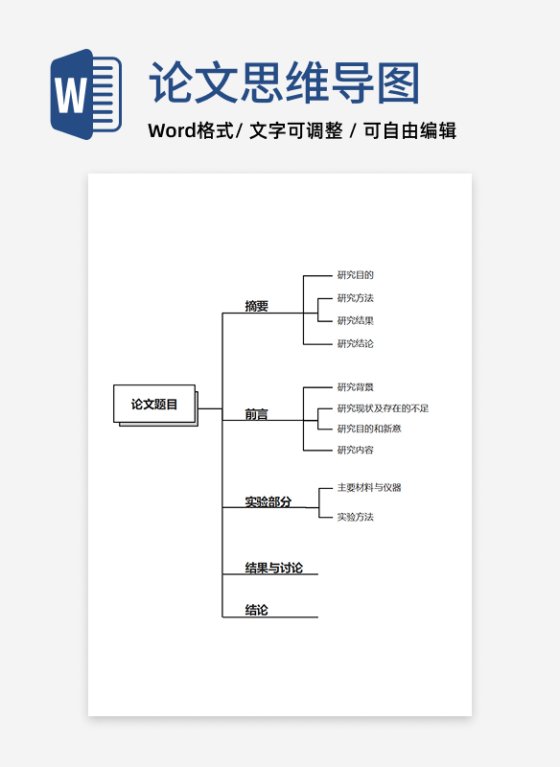 通用论文-通用黑色线条竖版word模板