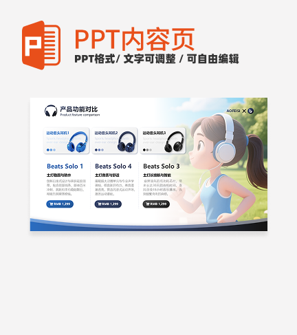 蓝色实景商务风产品介绍内容页PPT单页