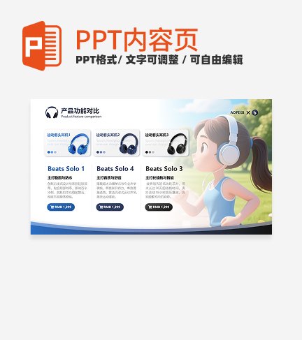 蓝色实景商务风产品介绍内容页PPT单页