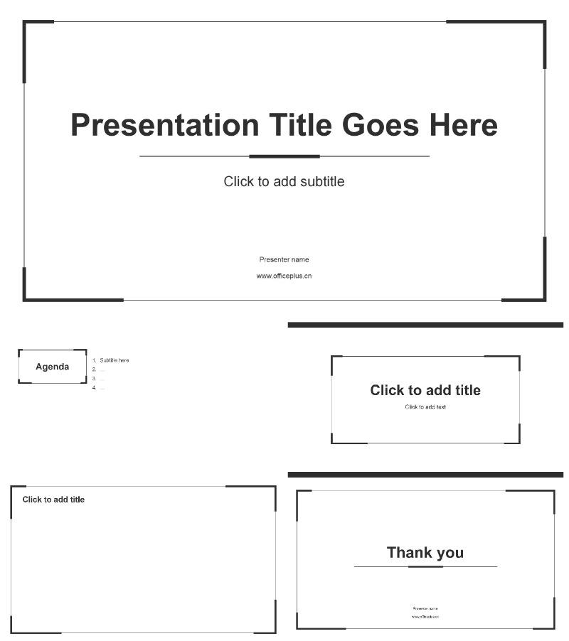 极简黑灰聘职个人简历PPT主题