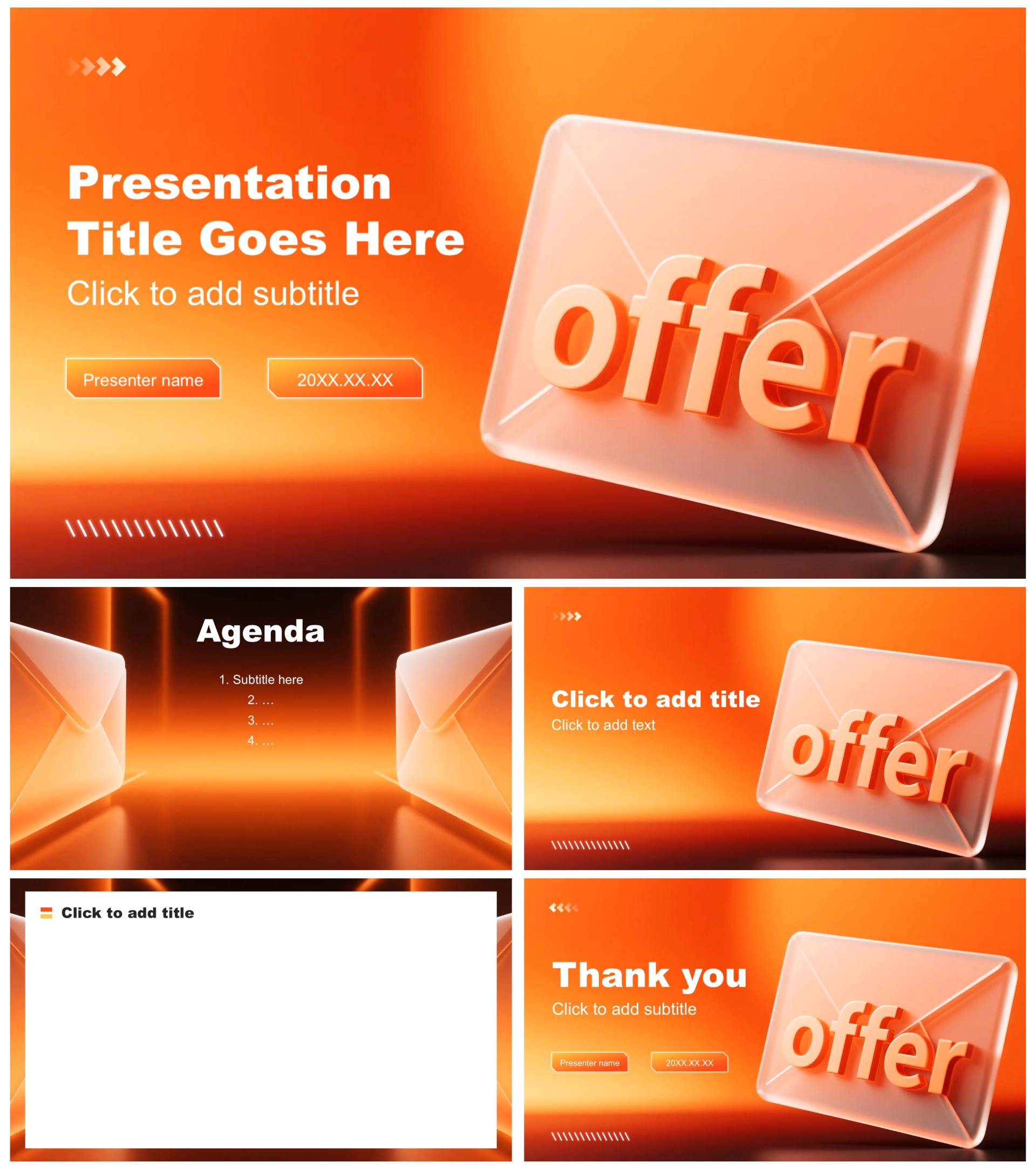 橙黄色商务风大学生就业发展报告PPT主题模板