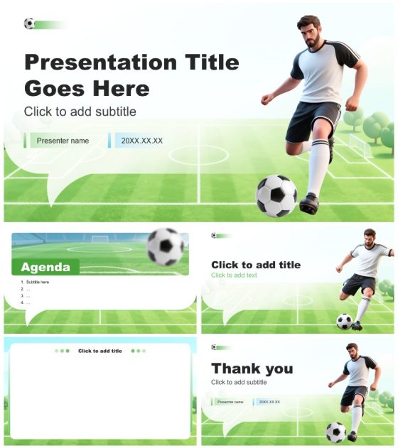 蓝绿色商务风体育运动产业调研报告PPT主题模板