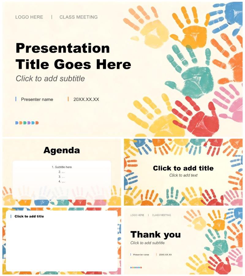 彩色简约风新学期安全教育班会课件PPT主题模板