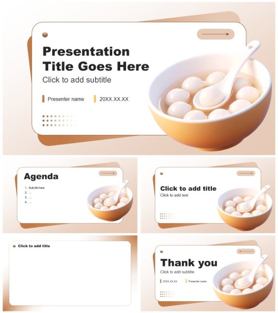 棕黄色简约风立冬习俗与文化介绍PPT主题模板