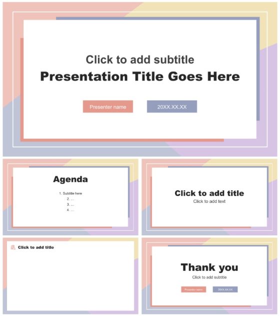 彩色莫兰迪简约风考研调剂规划指南PPT主题模板