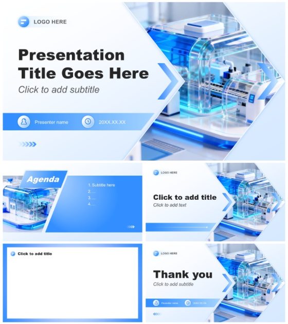 蓝色商务风科技创新创业大赛汇报PPT主题模板