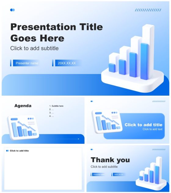 蓝色商务风行业白皮书调研报告PPT主题模板