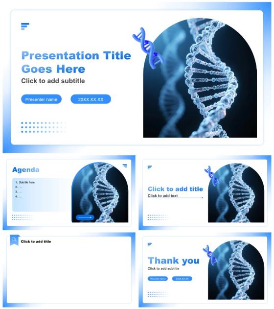 蓝色商务风医疗病例汇报工作总结汇报PPT主题模板