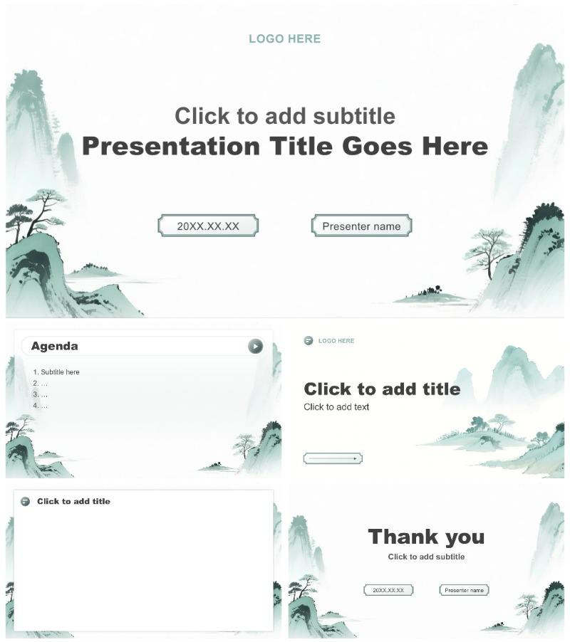 绿色中国风大学生职业规划大赛汇报PPT主题模板