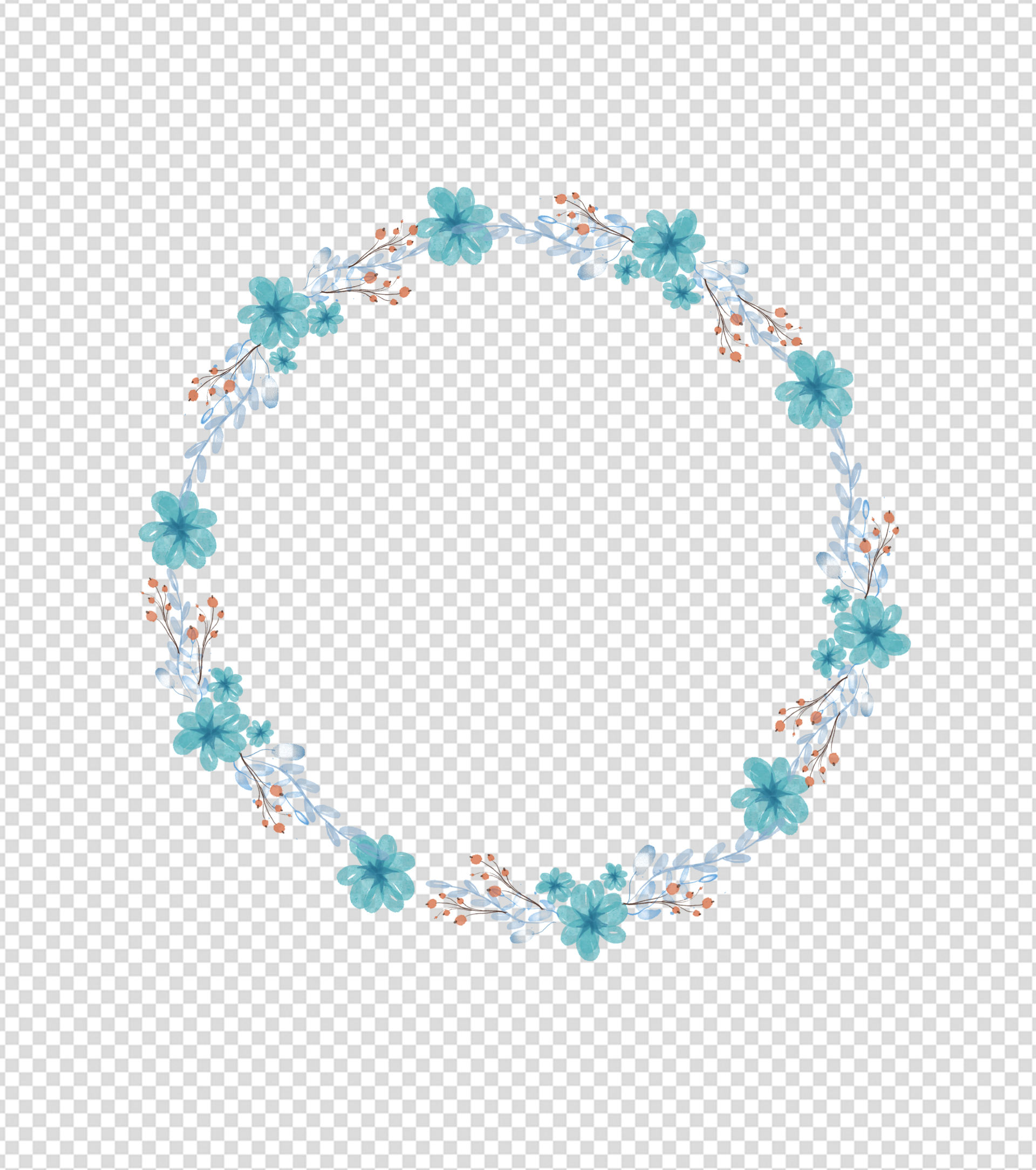 400x400pt_小清新ppt花环