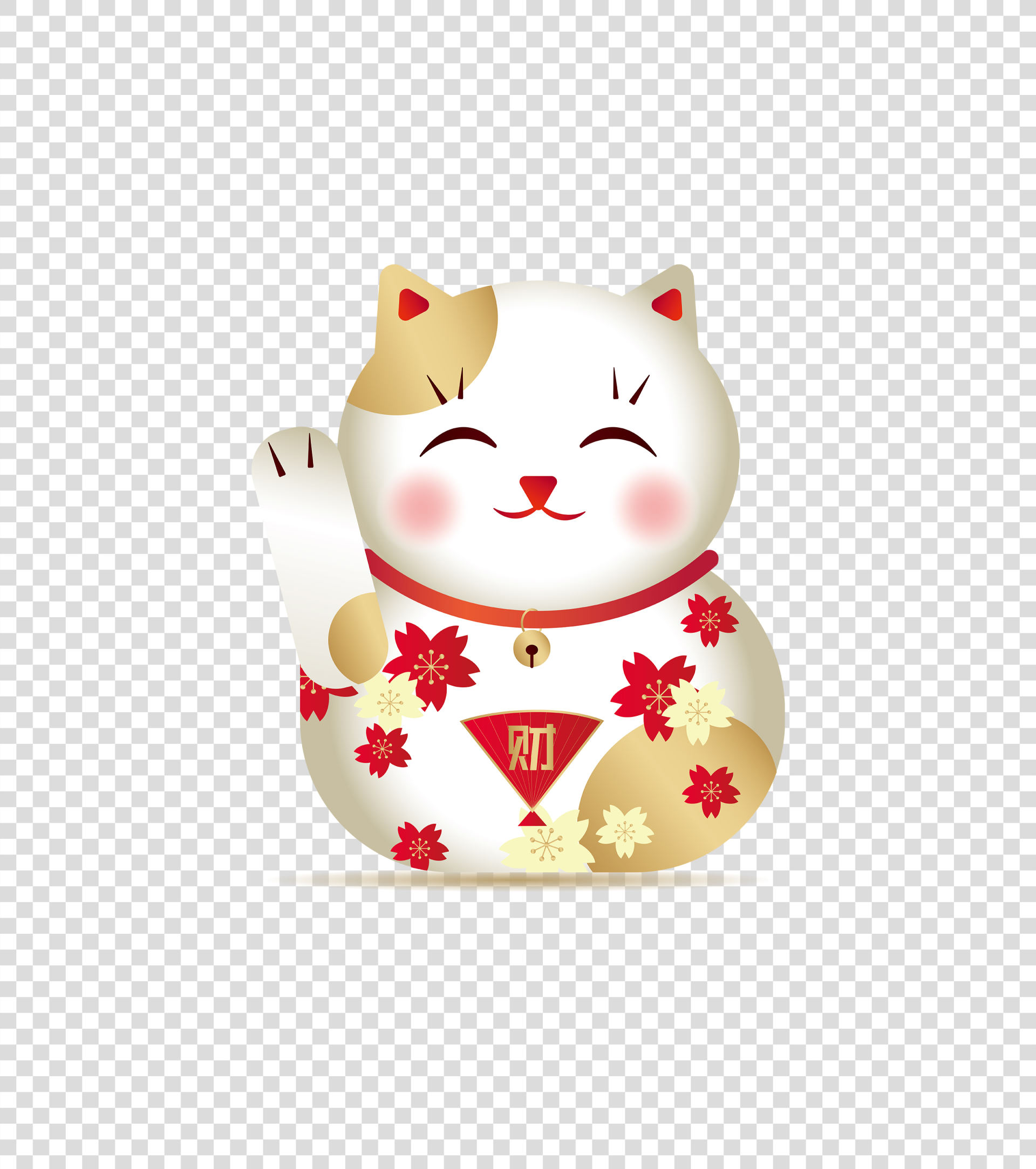 可爱呆萌招财猫