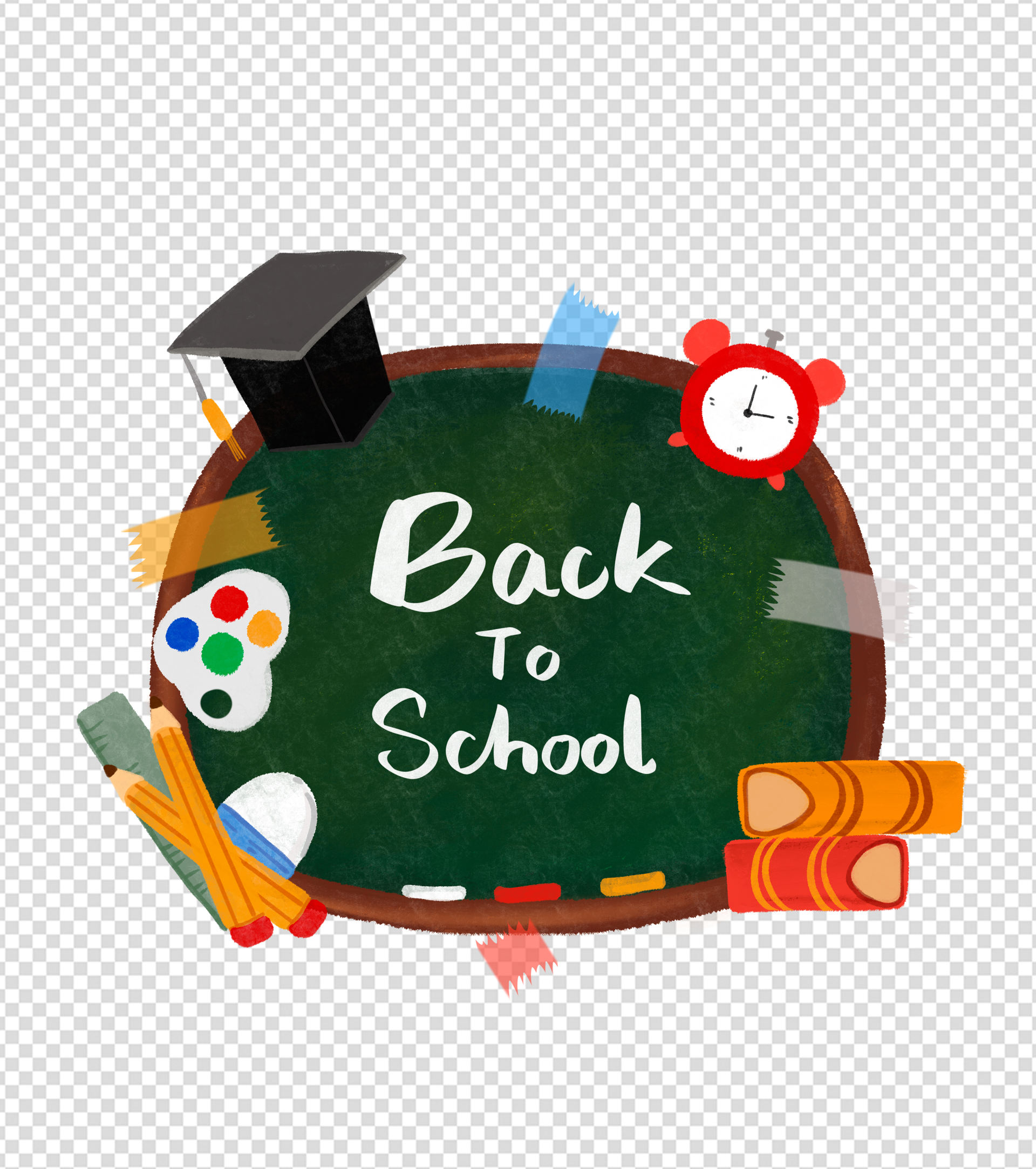 黑板文具学习元素