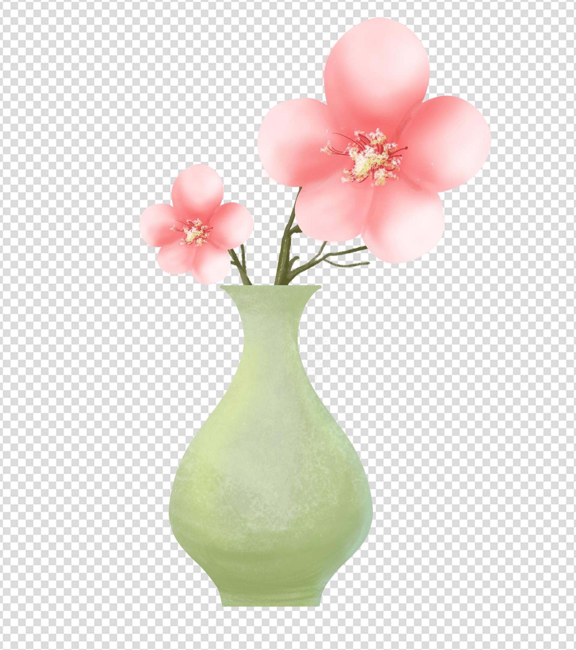 淡雅梅花元素