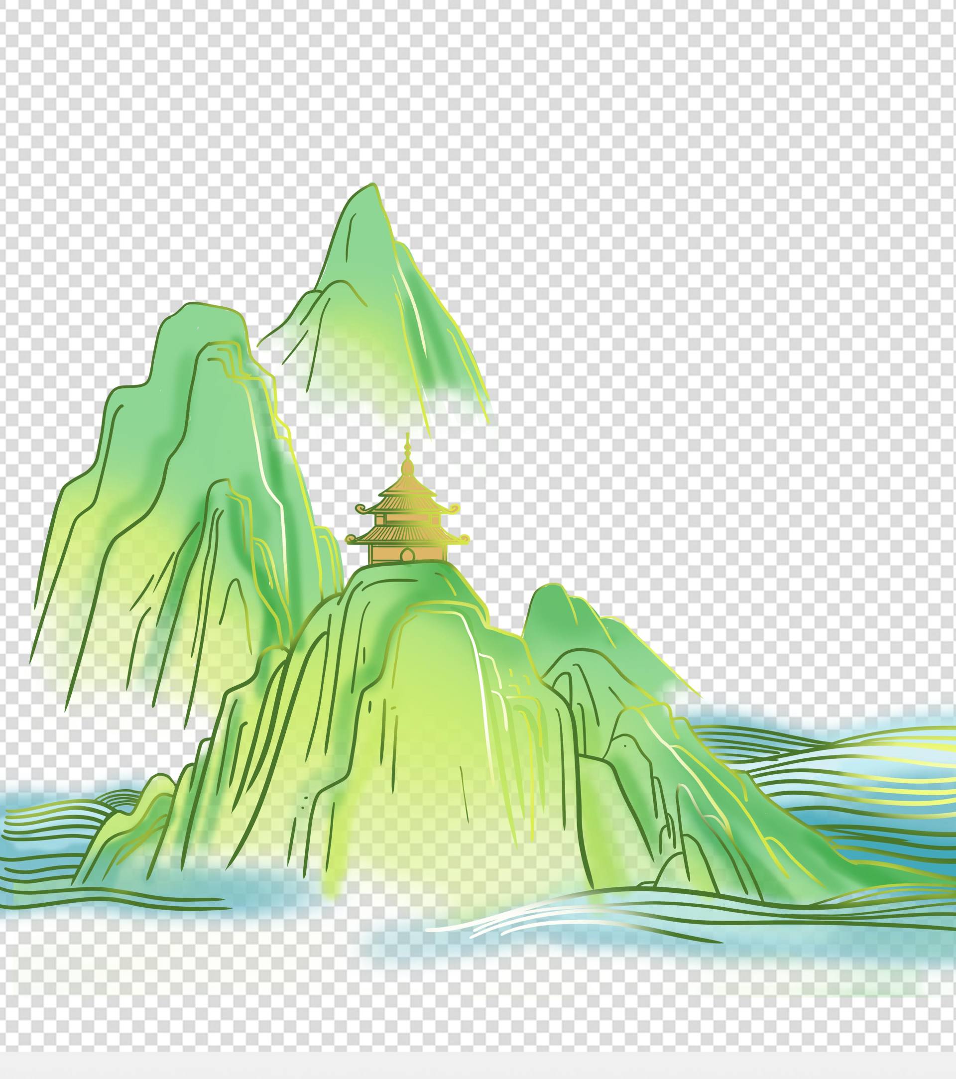 高山古寺元素