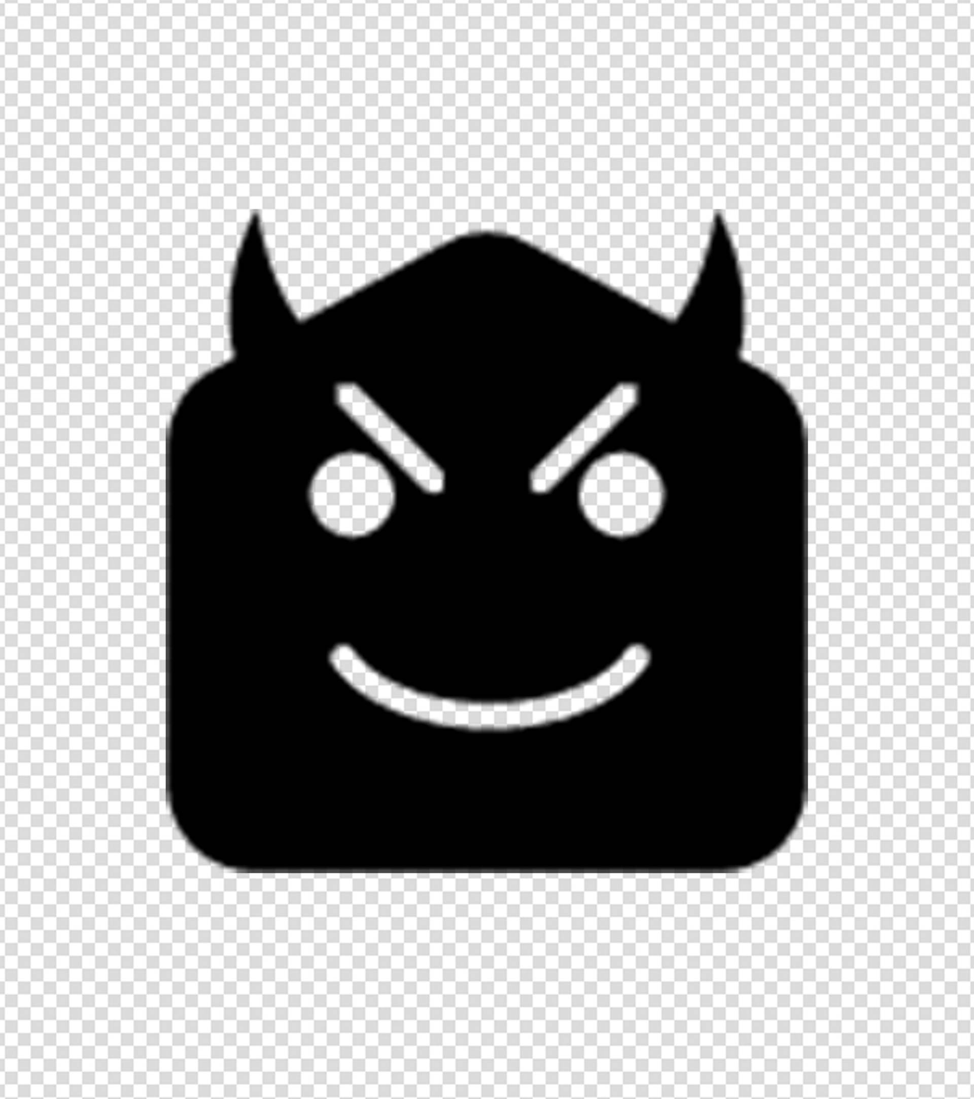 黑色恶魔表情图标