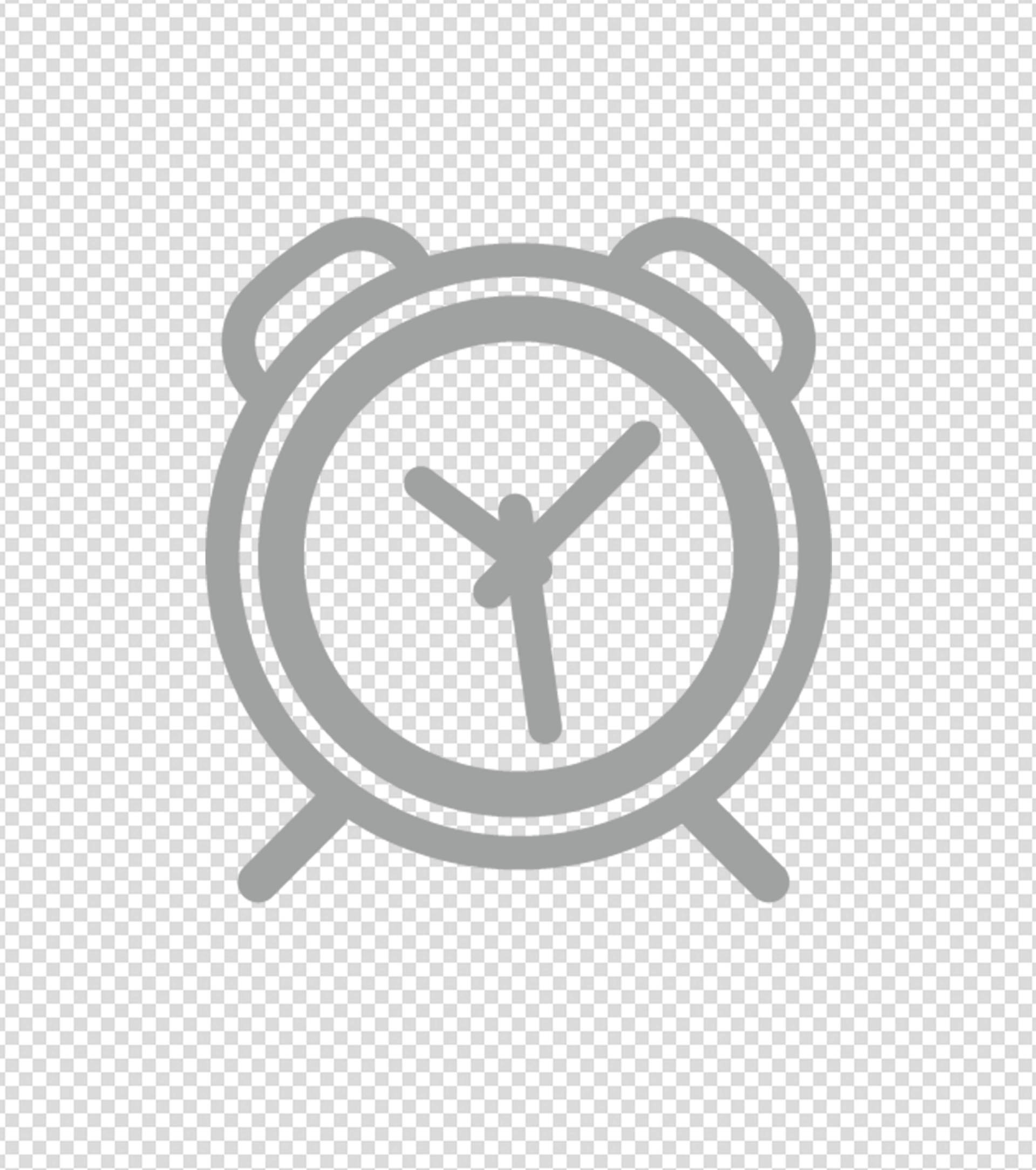 灰色闹钟计时器图标