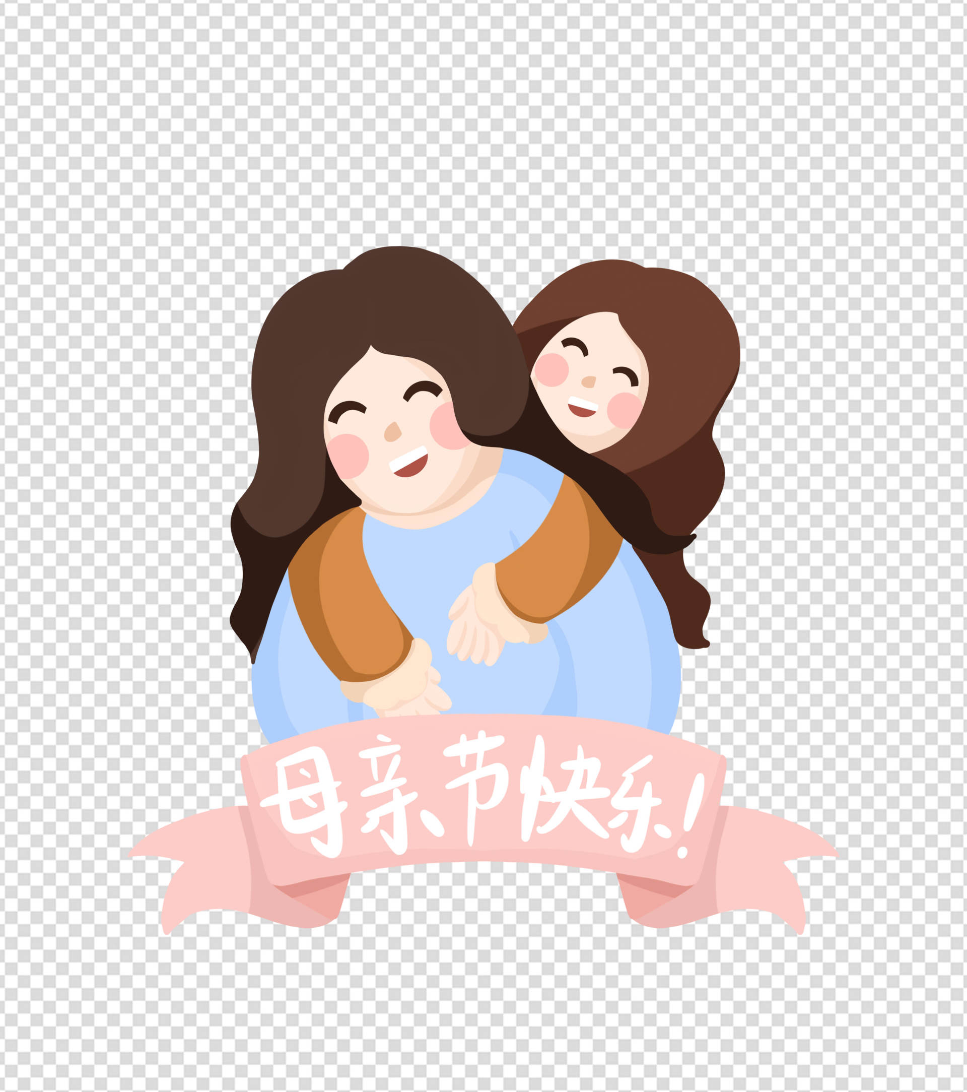 卡通简约母亲节元素