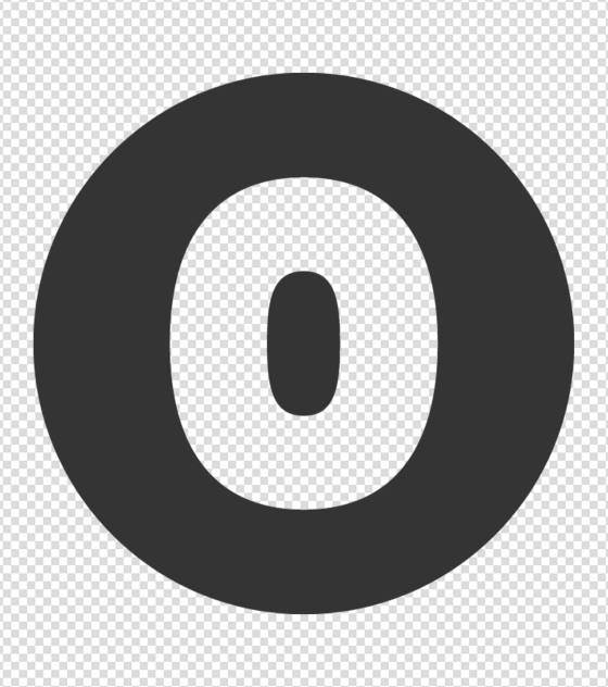 空心数字零