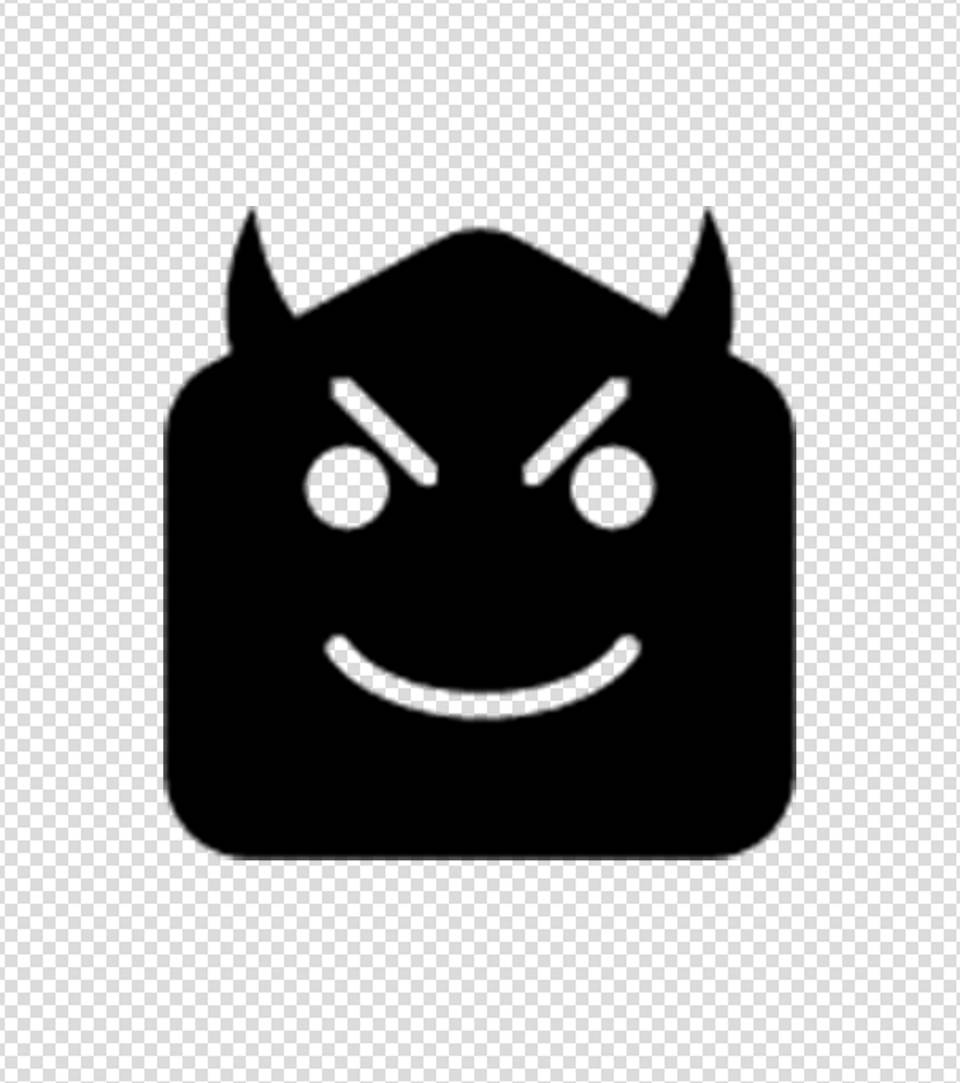 黑色恶魔表情图标