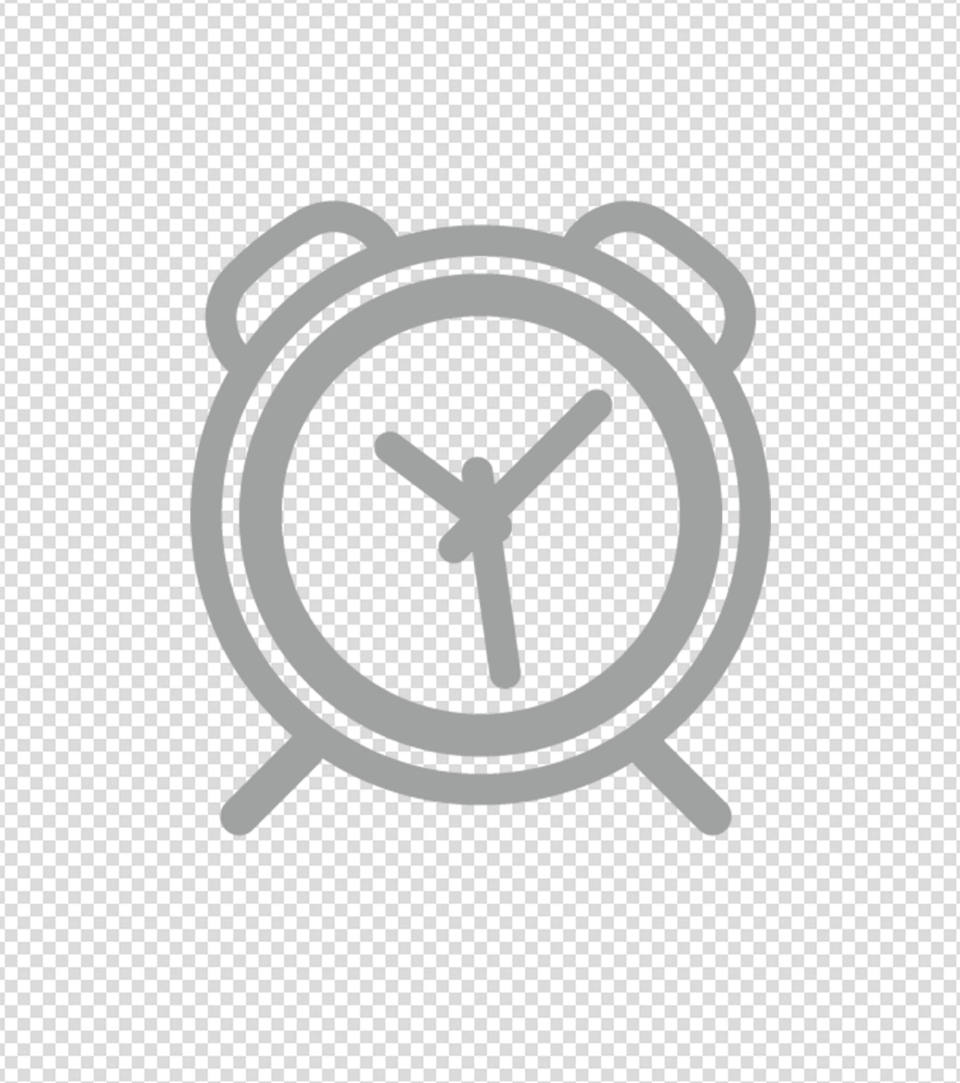 灰色闹钟计时器图标