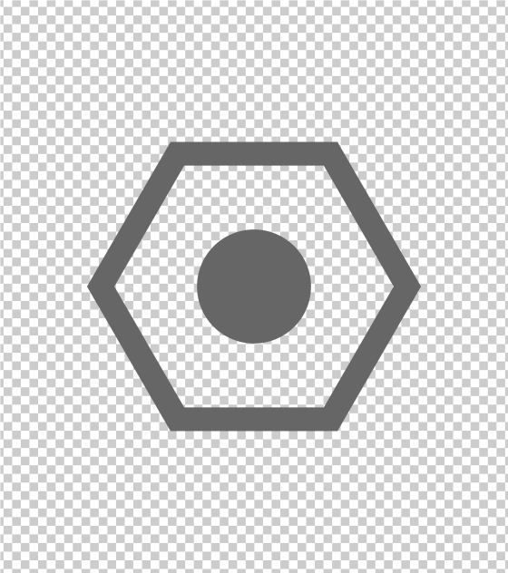 六边形螺母标志