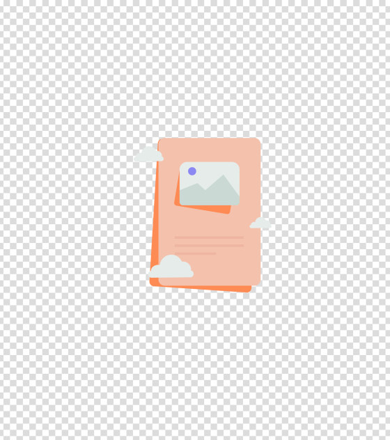 粉色办公通讯录插画