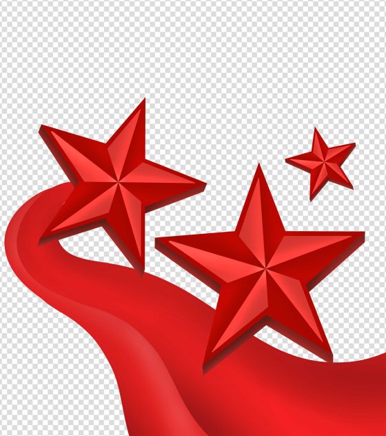 红色建党节100周年手绘元素