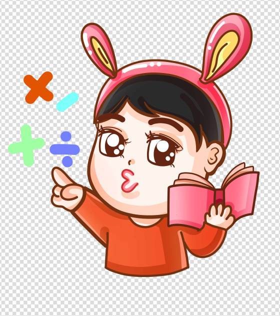 卡通可爱兔耳朵幼儿元素