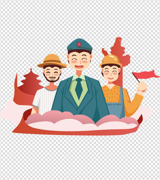 群众党建爱国元素