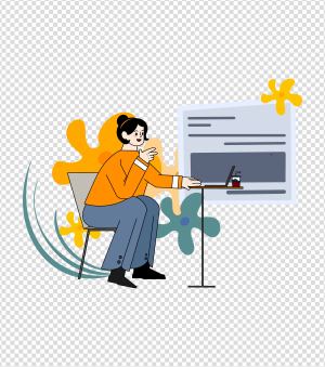 女性商务总结元素