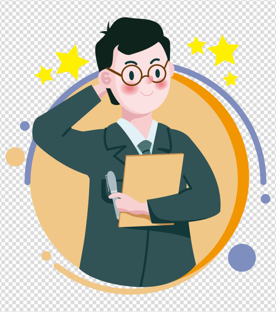 2000x2000px_小清新ppt元素原创被夸奖男职员