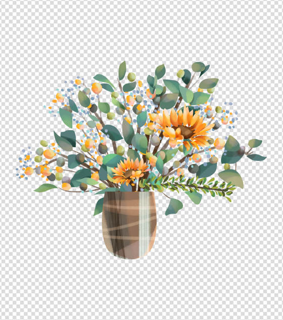 2362x2362pt_ppt手绘花盆素材