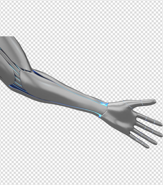 商务ppt元素系列3D机械左手臂