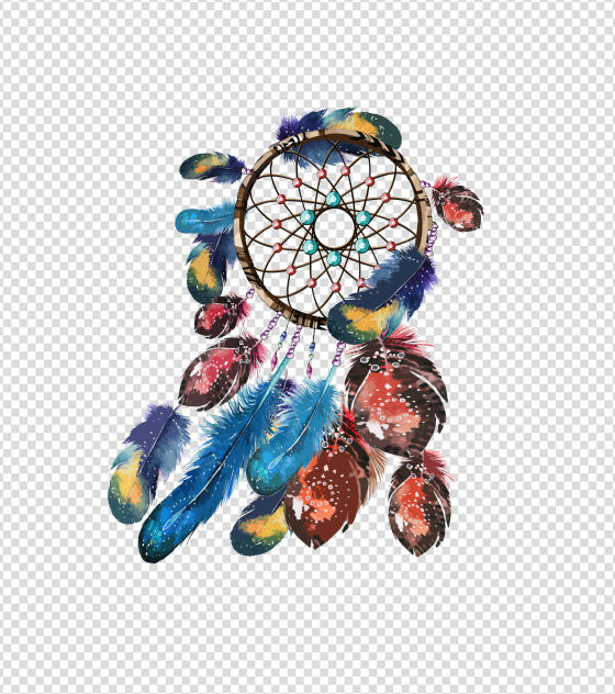 创意小清新羽毛元素